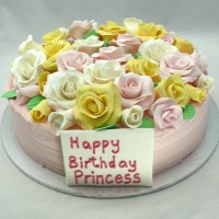 Flower - Fondant Roses Cake